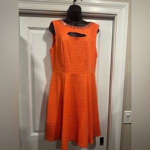 Orange Dress with Embellishment